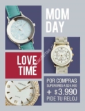 Amphora tiene una promocion para el dia de la madre, com compras superiores a $24.990 + $3.990 te llevas un reloj de regalo