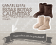 Concurso Bbz, hazte fans, comenta y participa, y podras ganar una botas calientitas