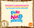 Concurso Dia del niño en Johnson, encuentra tu personaje favorito y entras al sorteo de gift card de $30.000