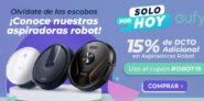 Cupón Ankerstore 15% de descuento adicional en aspiradoras robot sólo hoy