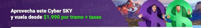 Ofertas SKY Cyber Monday 2021: Vuela desde $1.990 por tramo + tasas