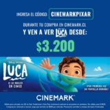 Código Cinemark para ver Luca desde $3.200