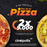 Promoción Día de la Pizza Cinépolis: 2 pizzas individuales x $9.000 este 9 de febrero