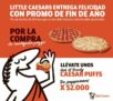 Promociones de fin de año Little Caesars: Cesar Puffs a sólo $2.000 en la compra de cualquier pizza y más