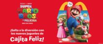 En McDonalds Nueva Cajita Feliz con juguetes de Super Mario Bros La Película