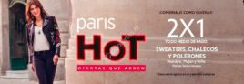 Promoción Paris Hot: 2×1 en sweaters y polerones hasta 50% en muebles y más