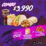 Nuevo combo Taco Bell a sólo $3.990 y agrega por $500 4 empanadas de queso o 10 chicken pops