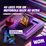 Concurso WOM: Gana un Motorola RAZR 40 Ultra