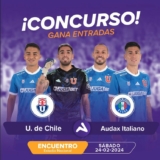 Gana entradas al partido de Universidad de Chile contra Audax Italiano