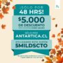 Cupón Antártica Libros $5.000 de descuento por compras sobre $35.000