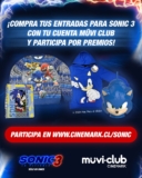 Concurso Cinemark: Gana premios de Sonic 3