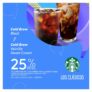 25% de descuento en Cold Brew Black y Cold Brew Vainilla Sweet Cream en Starbucks para socios Club La Tercera