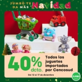 Jumbo te da más en Navidad: Hasta 60% de descuento en vestuario, juguetes y más
