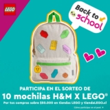 Concurso LEGO Back to School: Gana una de las 10 mochilas H&M X LEGO