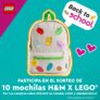 Concurso LEGO Back to School: Gana una de las 10 mochilas H&M X LEGO