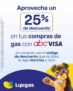 25% de descuento en compras de gas Lipigas pagando con tarjeta Abc Visa