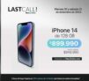 Precio especial en iPhone 14 en MacStore este 30 y 31 de diciembre