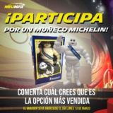 Gana un muñeco Michelin en el concurso de Neumax