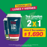 Promos Killer OK Market: 2×1 en Tea London los lunes y viernes y más