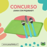 Gana un set de cubiertos y un mat de silicona cortesía de Pequibaby