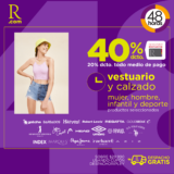 48 horas Ripley: Hasta 40% de descuento en vestuario y calzado, 2×1 en sábanas y más hasta hoy