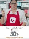 En Unimarc 30% en el total de tu boleta pagando con tus tarjetas Banco Estado sólo hoy