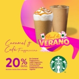 20% de descuento en frappuccino en Satrbucks con Club La Tercera de lunes a viernes